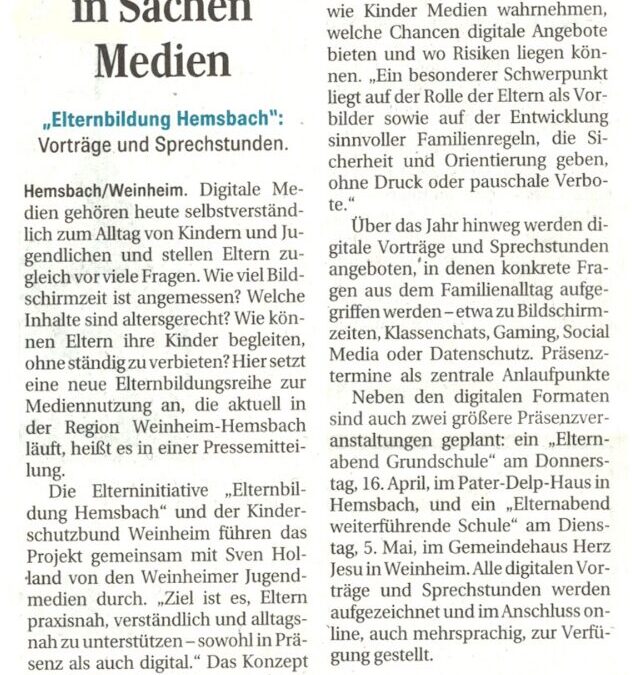 Kompetenz in Sachen Medien